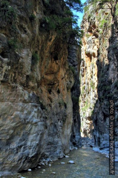 Portes de Fer des Gorges de Samaria en Crète. Photo © André M. Winter