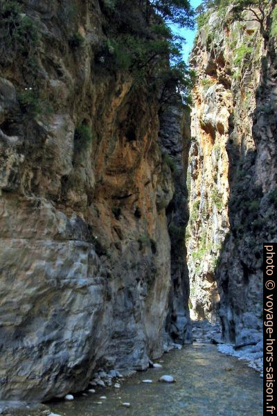 Portes de Fer des Gorges de Samaria en Crète. Photo © André M. Winter