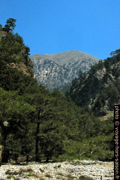 Vue des Gorges de Tripiti vers la Montagne Gingilos. Photo © André M. Winter
