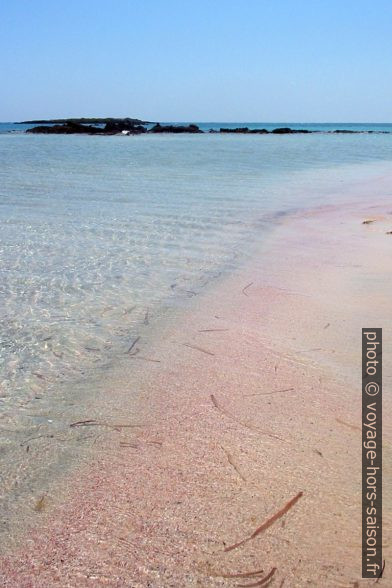 Du sable rouge sur la presqu'île d'Elafonisi. Photo © André M. Winter