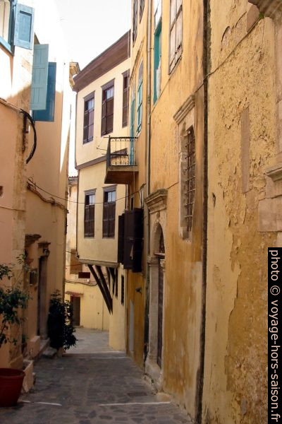 Ruelles dans le quartier d'Evraiki à la Canée. Photo © André M. Winter