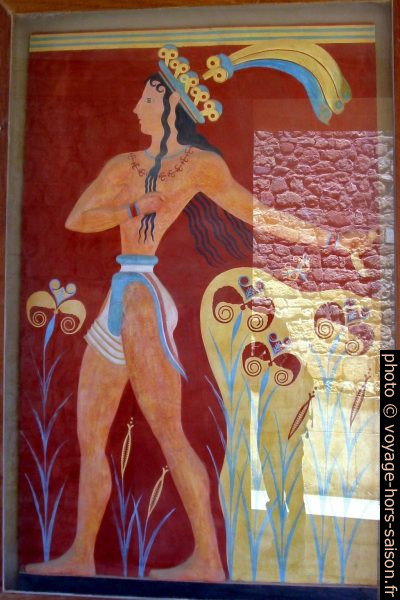 Prince aux lis de Cnossos. Photo © André M. Winter
