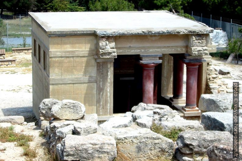 Le portique nord-ouest de Cnossos. Photo © André M. Winter