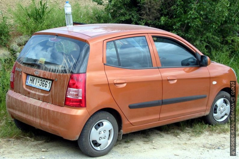 Kia Picanto de location en Crète. Photo © André M. Winter