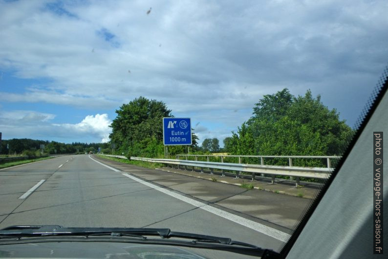 Sortie d'autoroute à Eutin. Photo © André M. Winter