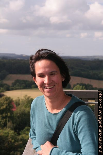 Alex les sur la tour du Holzberg. Photo © André M. Winter