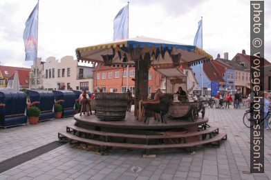 Carrousel médiéval à la fête des sprats à Eckernförde. Photo © André M. Winter