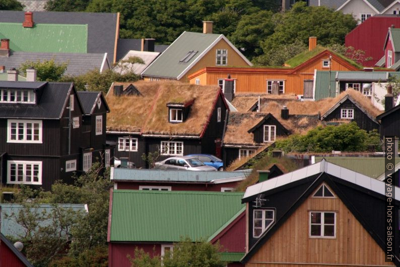 Vieilles maisons de la rue Gongin à Tórshavn. Photo © André M. Winter