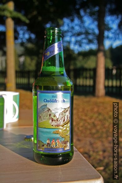 Bière Quöllfrisch d'Appenzell. Photo © André M. Winter