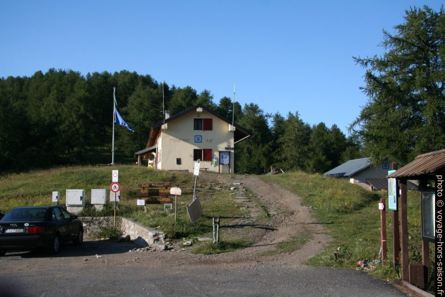 Rifugio F. Allavena Nuovo au Colle Melosa. Photo © André M. Winter