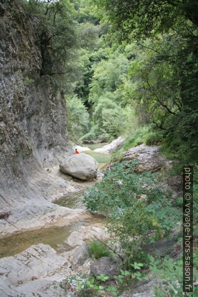 Dans les Gorges du Paillon de Contes. Photo © André M. Winter