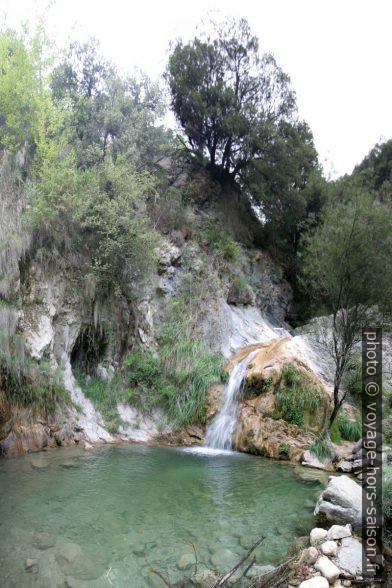 Cascade dans les Gorges du Paillon de Contes. Photo © André M. Winter