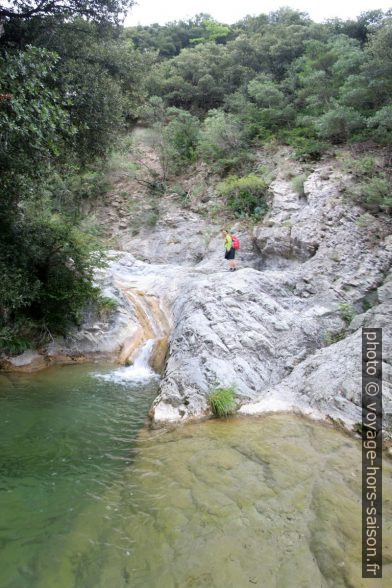 Toboggan dans les Gorges du Paillon de Contes. Photo © André M. Winter