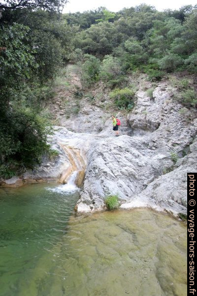 Toboggan dans les Gorges du Paillon de Contes. Photo © André M. Winter