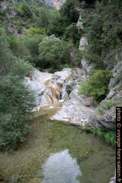 L'eau dans les Gorges du Paillon de Contes. Photo © André M. Winter