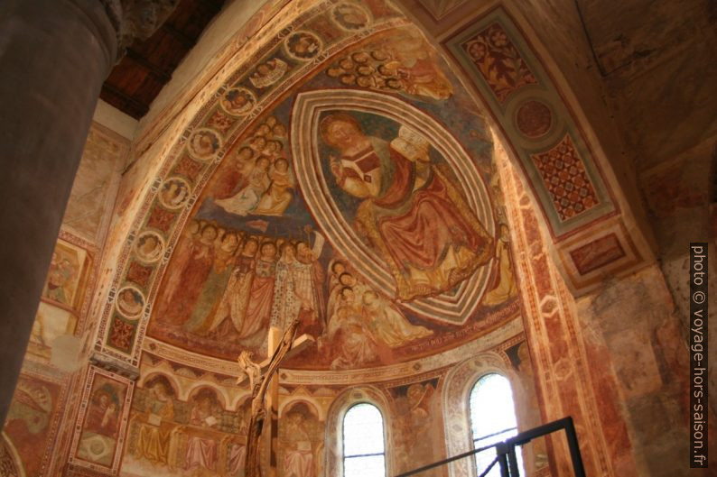Fresques du chœur de l'Abbaye de Pomposa. Photo © André M. Winter