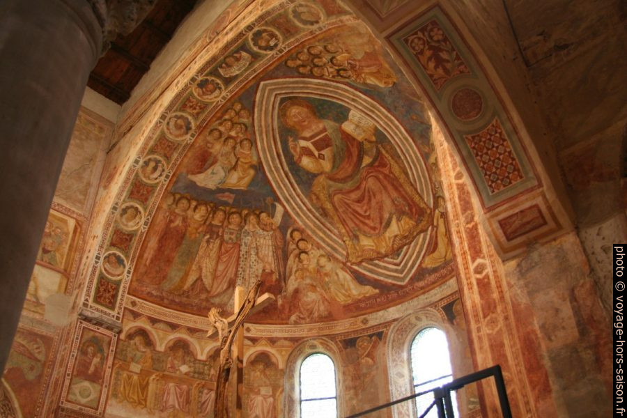 Fresques du chœur de l'Abbaye de Pomposa. Photo © André M. Winter