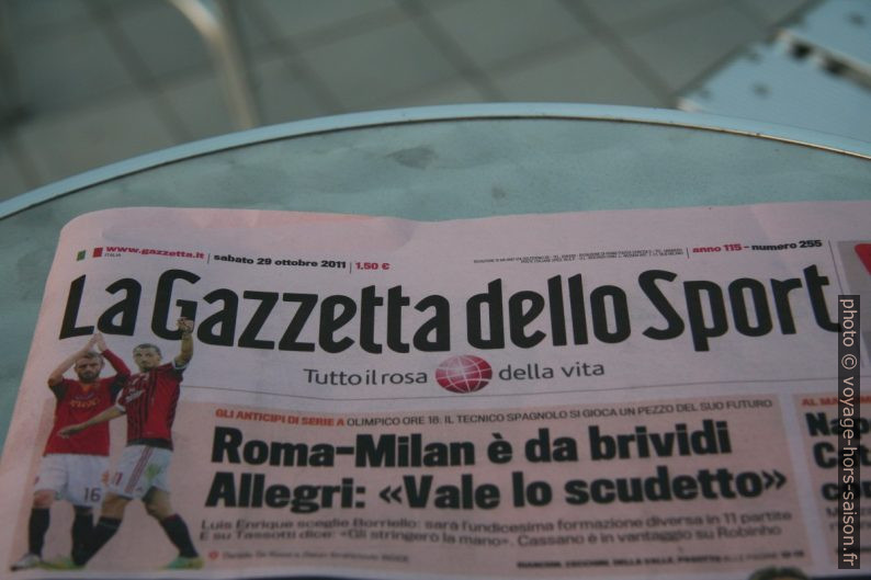 La Gazzetta dello Sport - Tutto il rosa della vita. Photo © André M. Winter