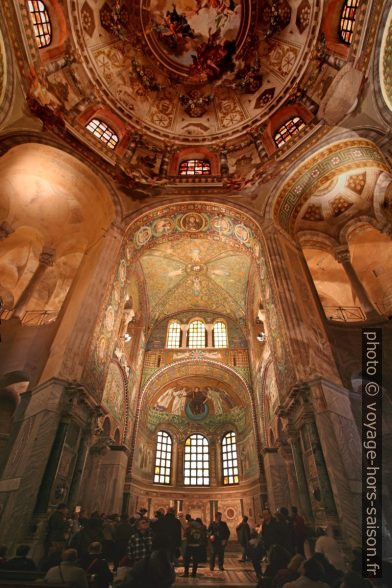 Dôme byzantin de la Basilique Saint-Vital de Ravenne. Photo © André M. Winter