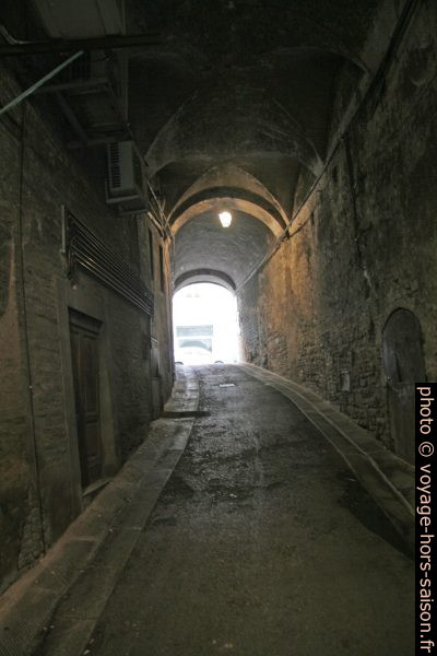La Via Fiorenzuola souterraine. Photo © André M. Winter