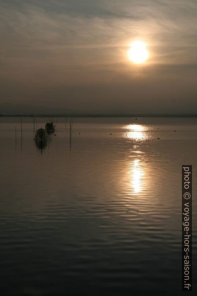 Nasses au coucher du soleil sur le Lac Trasimène. Photo © Alex Medwedeff