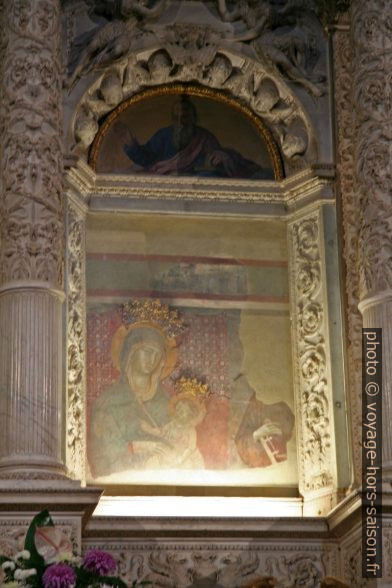Portrait de Marie sur l'autel de San Biagio. Photo © André M. Winter