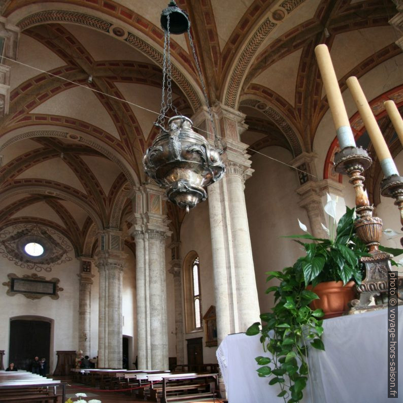 Voûtes de la nef de la cathédrale de Pienza. Photo © André M. Winter