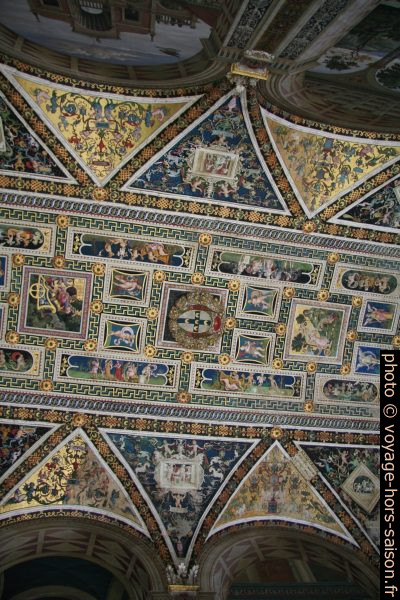 Fresques du plafond de la Libreria Piccolomini. Photo © André M. Winter