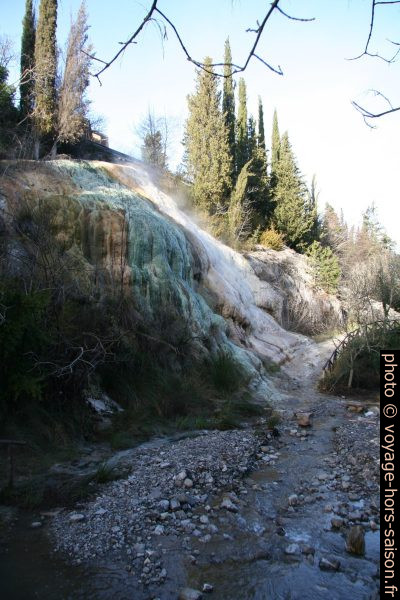 Une cascade de calcite à Bagni San Filippo. Photo © André M. Winter