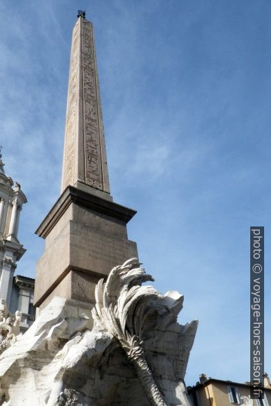 L'obélisque de la Fontaine des Quatre-Fleuves. Photo © André M. Winter