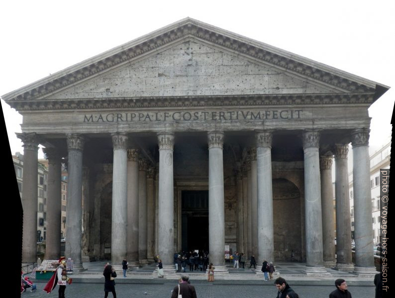 Façade avec pronaos du Panthéon. Photo © André M. Winter