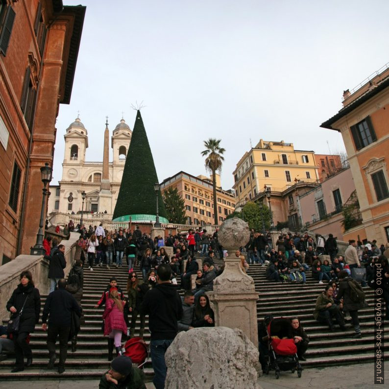 Escalier monumental de la Piazza di Spagna. Photo © André M. Winter