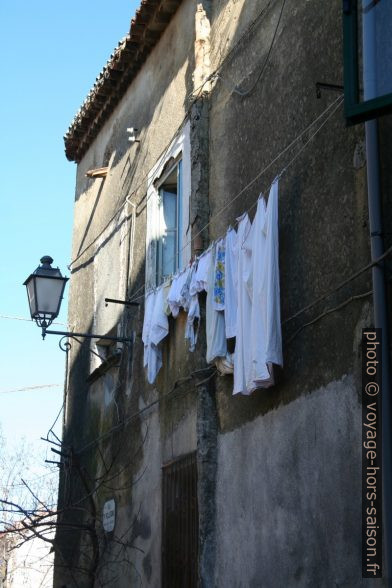 Linge à sécher. Photo © Alex Medwedeff