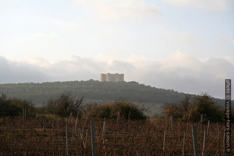 Castel del Monte vu de loin. Photo © André M. Winter