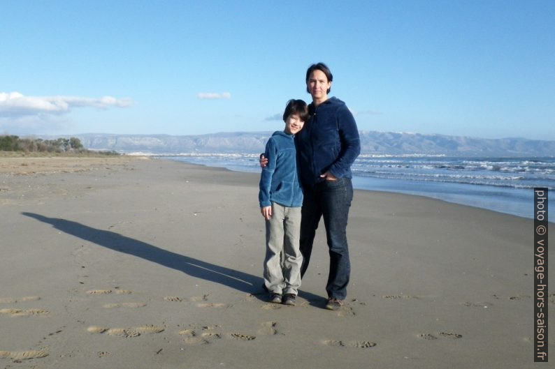 Nicolas et Alex au Lido Salpi. Photo © André M. Winter