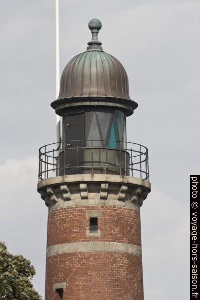 Lanterne du phare de Holtenau nord. Photo © André M. Winter