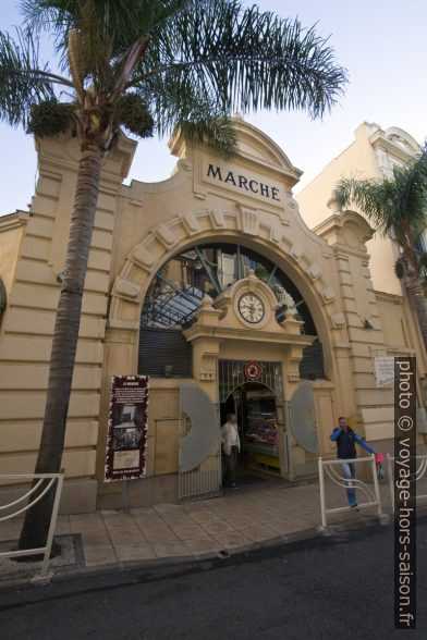 Entrée du Marché Gustave Eiffel à Beausoleil. Photo © André M. Winter