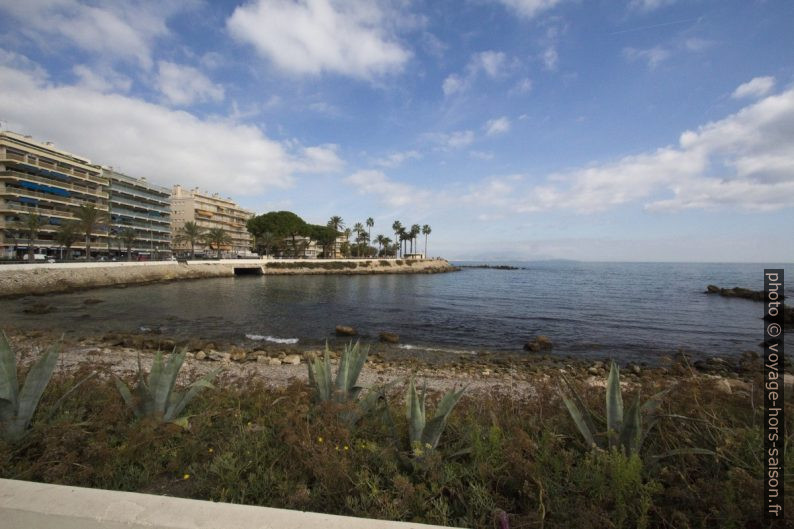 Vue retour vers le Square Albert 1er à Antibes. Photo © André M. Winter