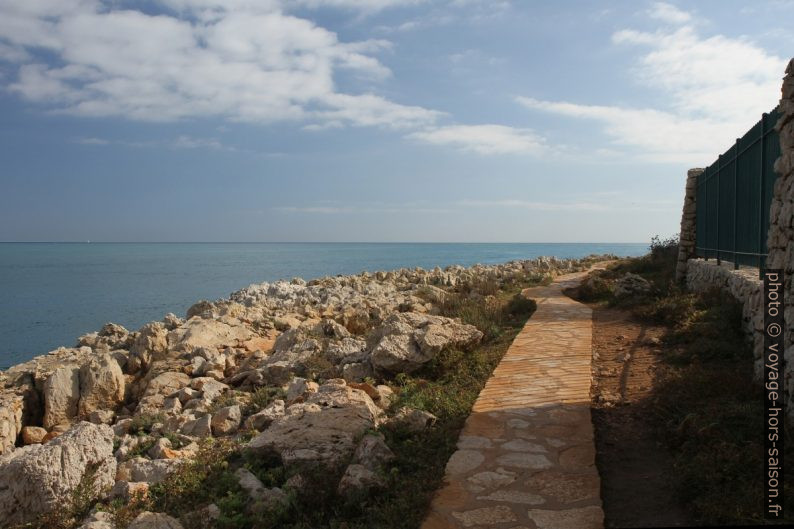 Sentier du littoral au Cap Gros. Photo © Alex Medwedeff