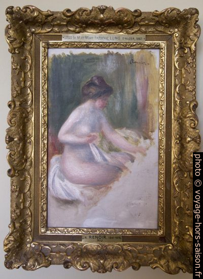 Nu assis par Pierre-Auguste Renoir. Photo © André M. Winter