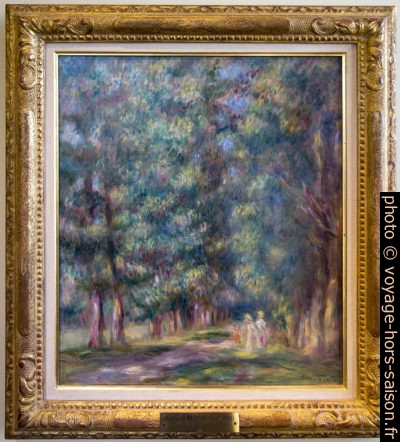 Promenade sous bois par Pierre-Auguste Renoir. Photo © André M. Winter