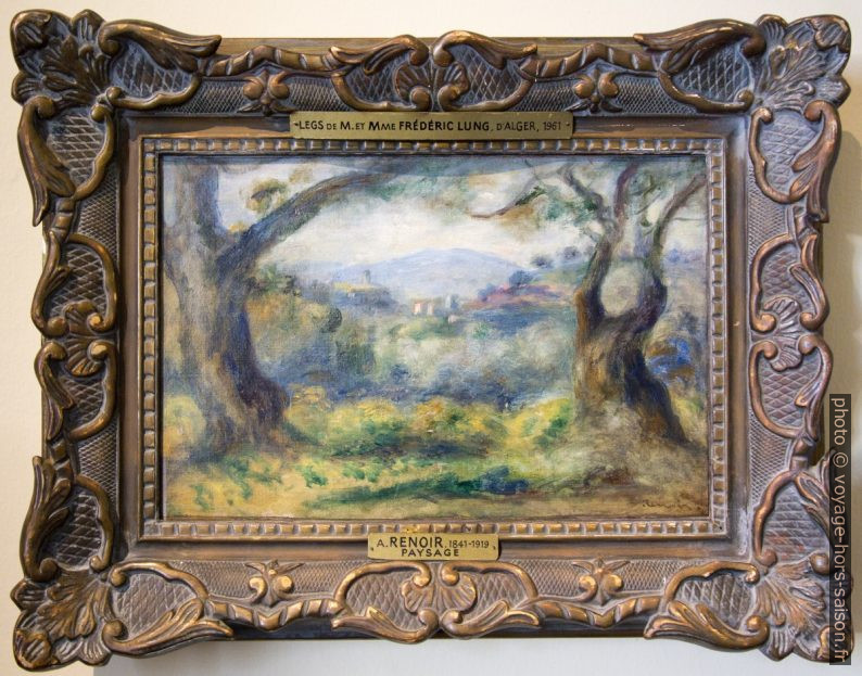 Paysage aux Collettes par Pierre-Auguste Renoir. Photo © André M. Winter