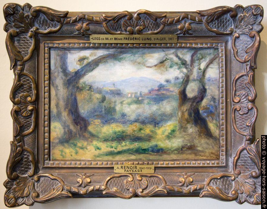 Paysage aux Collettes par Pierre-Auguste Renoir. Photo © André M. Winter