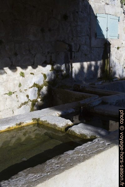 Bassins du lavoir de Rougon. Photo © Alex Medwedeff