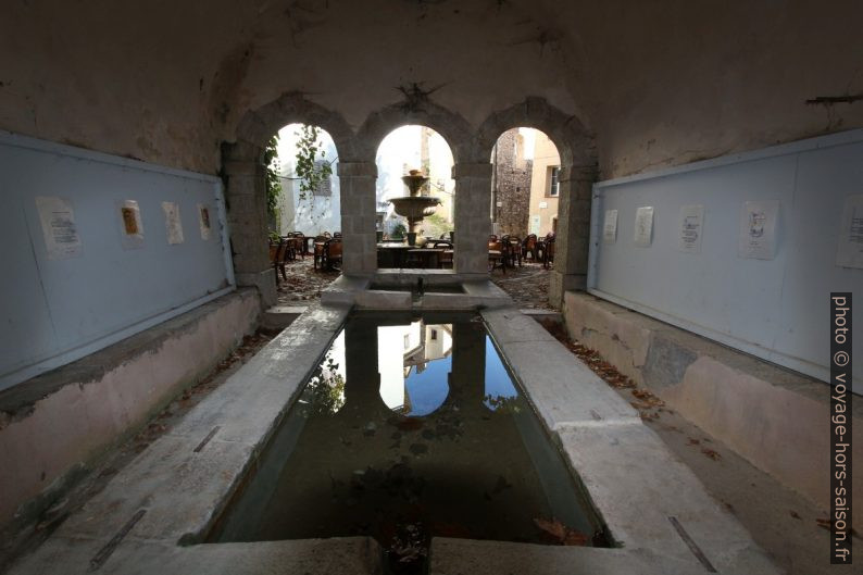 Dans le lavoir du Thouron. Photo © André M. Winter