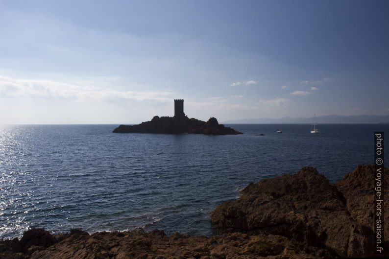 Île d'Or vue de la côte. Photo © Alex Medwedeff