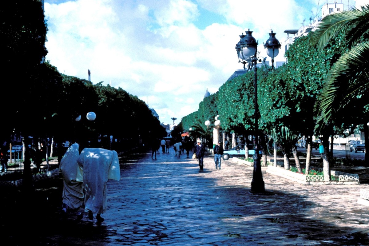 Avenue Habib Bourguiba شارع الحبيب بورقيبة à Tunis. Photo © Leonhard Schwarz