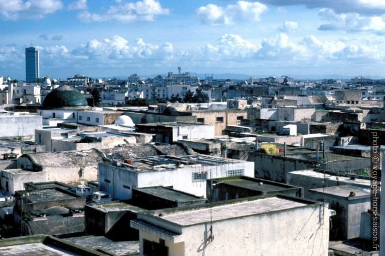 Vue du toit du Palais d'Orient à Tunis. Photo © André M. Winter