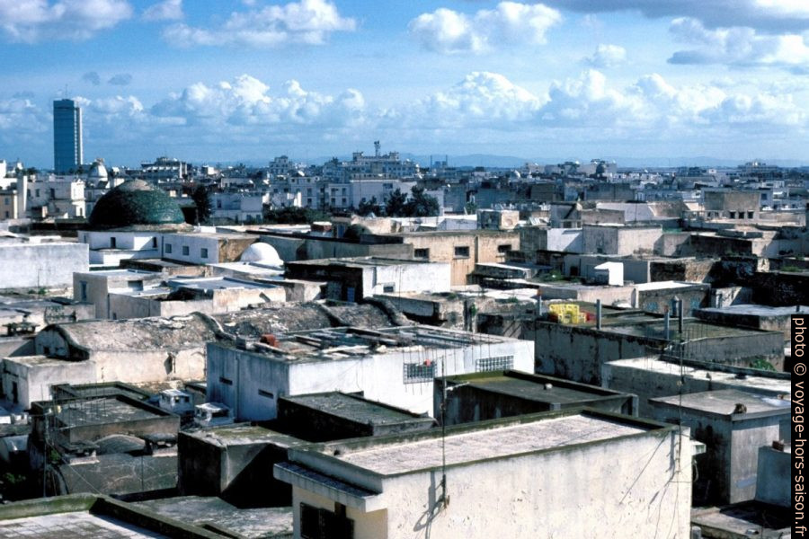 Vue du toit du Palais d'Orient à Tunis. Photo © André M. Winter
