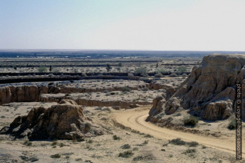 Le Chott el-Jérid vu du Belvédère de Tozeur. Photo © André M. Winter